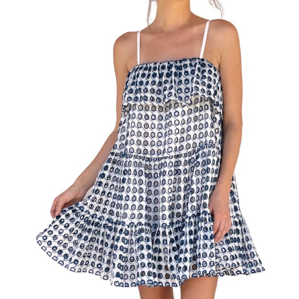 SOLID & STRIPED The Nyla Mini Eyelet Dress